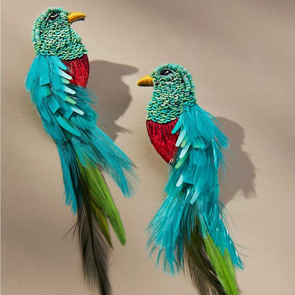 Mignonne Gavigan Quetzal Bird Earrings